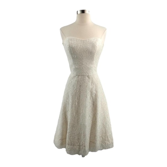 Nicole Miller Dresses & Skirts - Nicole Miller Collection White Strapless Dress Size 2 EUC